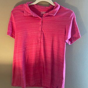 PINK GOLF SHIRT SIZE L